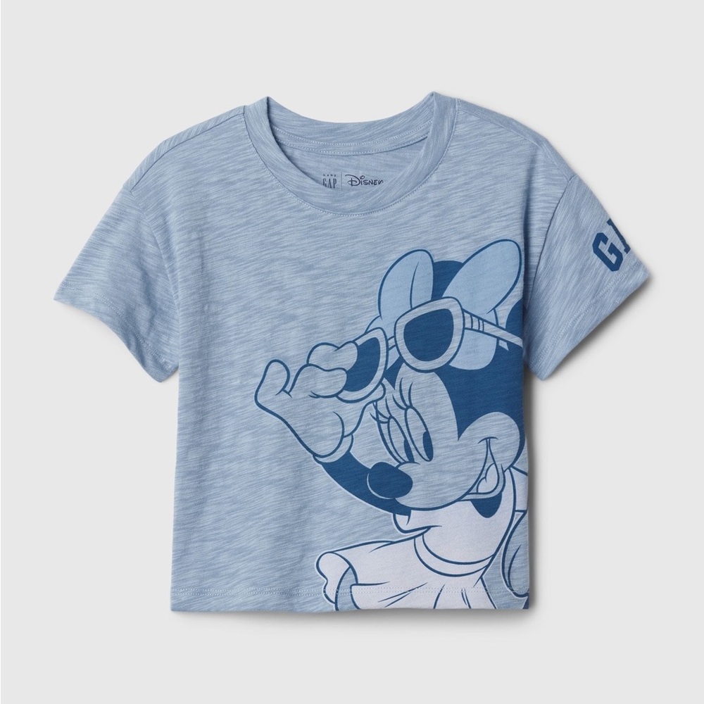 NWT Baby Gap Disney Light Blue Minnie Mouse T-Shirt size 3T toddler